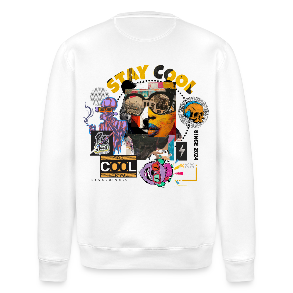 Thorvalis, Bär, 1st | Roller, Unisex Bio-Sweatshirt - Weiß