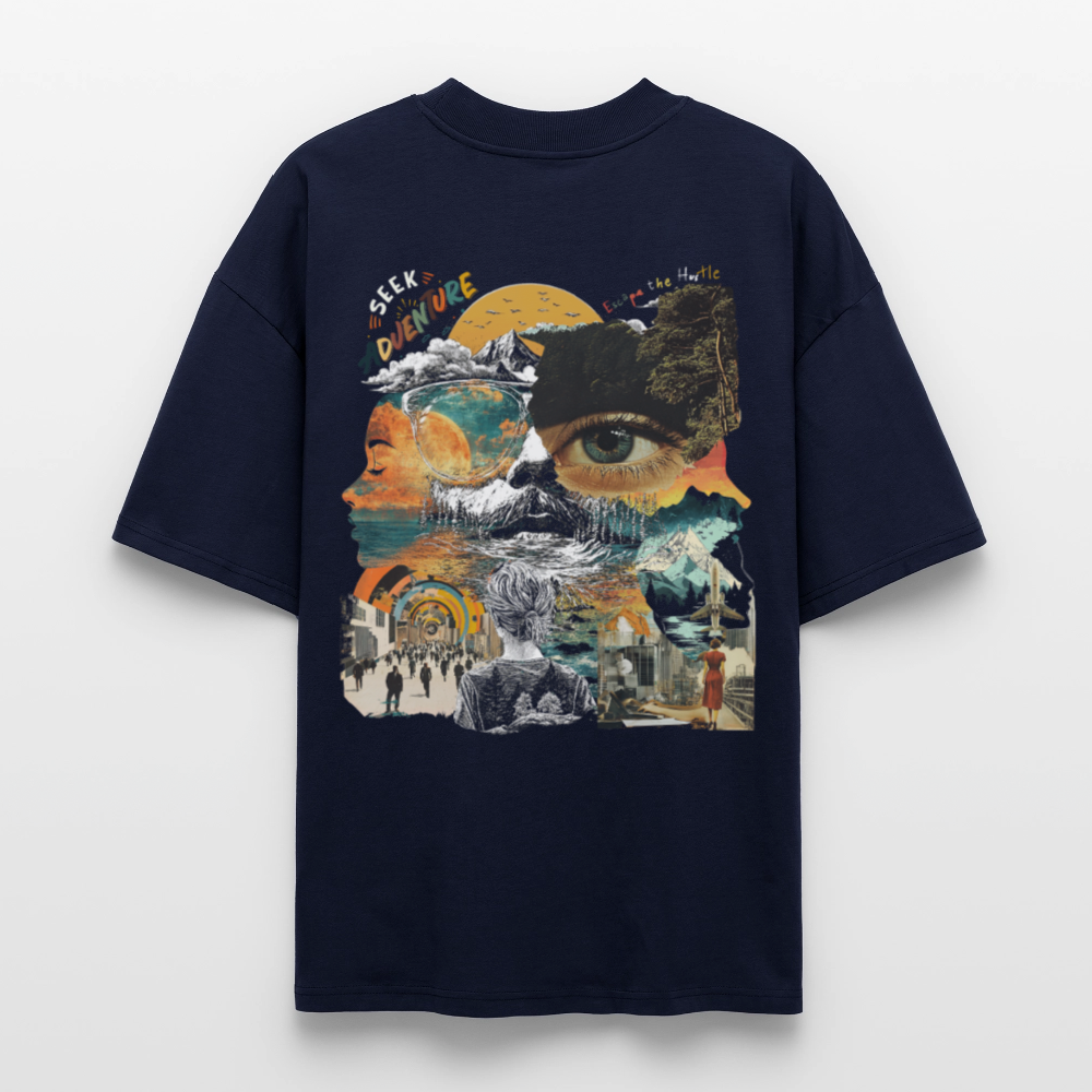 Helian, Frau, 1st | Blaster, Oversize Bio T-Shirt, Unisex - Navy