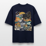 Helian, Frau, 1st | Blaster, Oversize Bio T-Shirt, Unisex - Navy