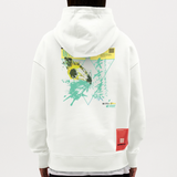 Solvatrix, Schmetterling, 1st | Heavyweight Oversized Bio Hoodie, Unisex - OFF WHITE