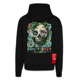 Persephi, Totenkopf, 1st | Heavyweight Oversized Bio Zip Hoodie, Unisex - SOLID BLACK