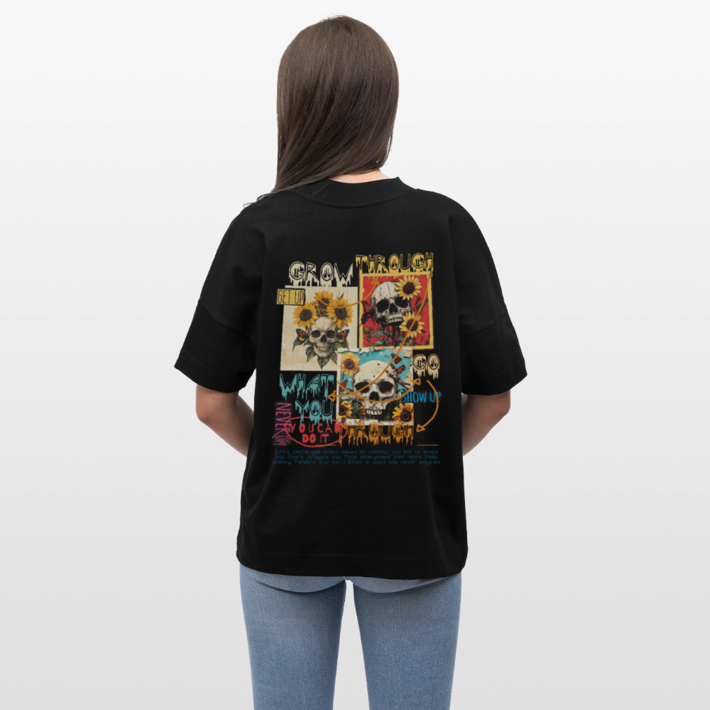 Odysseus, Totenköpfe, 1st | Blaster, Oversize Bio T-Shirt, Unisex - Schwarz