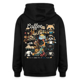 Tritonan, Kaffee, 1st | Freshhood, Oversized Unisex Hoodie - Schwarz