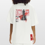 Orionis, Schach, 1st | Heve, Heavyweight Oversized Bio T-Shirt, Unisex - OFF WHITE