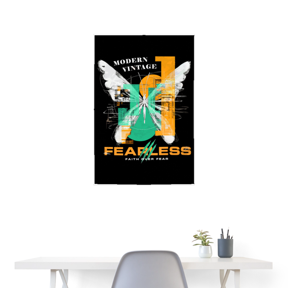 Azazîl, Schmetterling, 1st | Poster 60x90 cm - Weiß