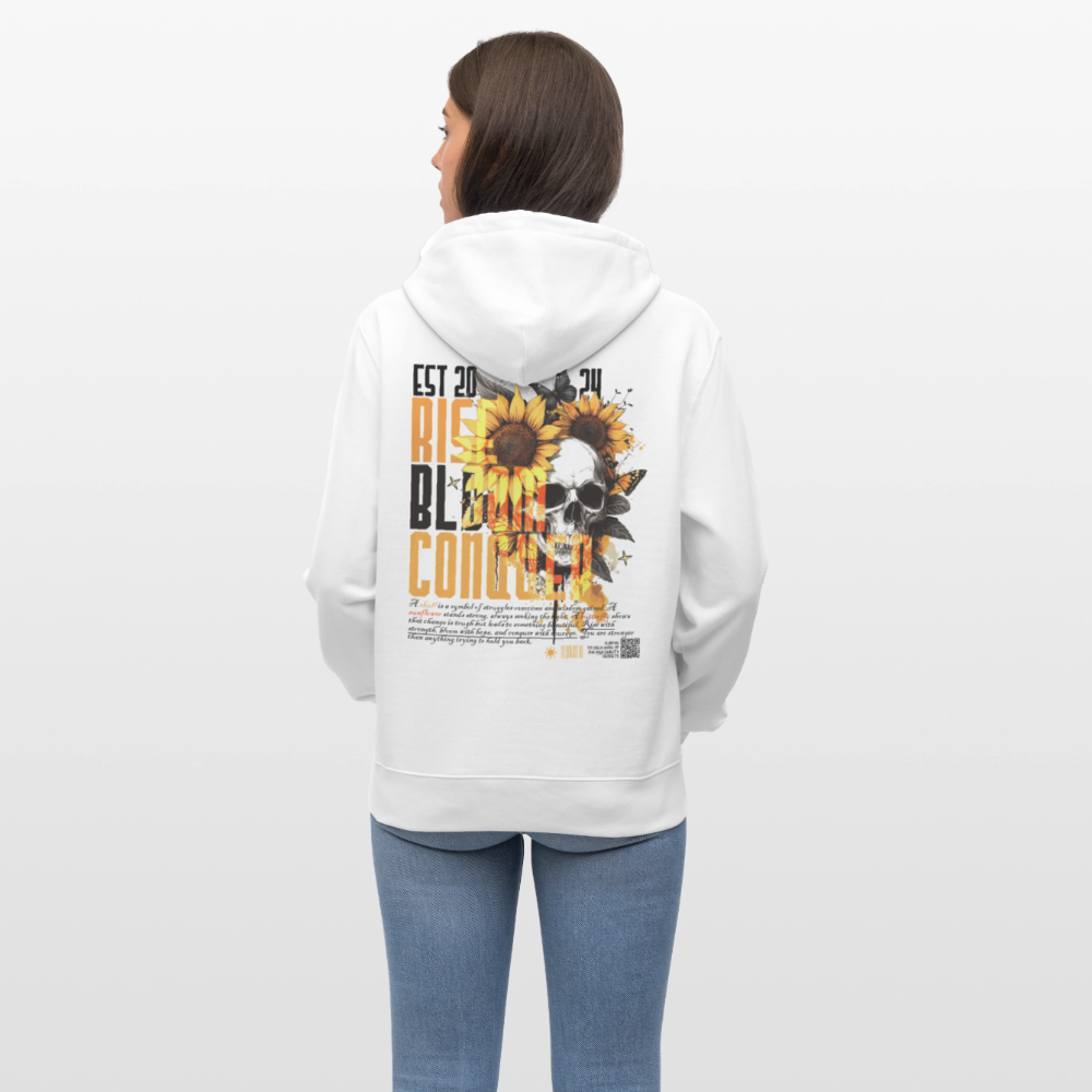 Umbraxion, Sonnenblume, 1st | Cruiser, Unisex Bio-Hoodie - Weiß