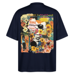 Vaelthar2, Blumen, 1st | Blaster, Oversize Bio T-Shirt, Unisex - Navy