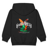 Noşîrêwan, Schmetterling, 1st | Kinder Zip Hoodie - Schwarz
