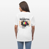 Flamethar, Fernseher, 1st | Essential, Relaxed Fit Unisex Bio T-Shirt - Weiß