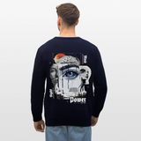 Yuanshi, Auge, 1st | Roller, Unisex Bio-Sweatshirt - Navy