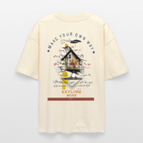 Durnamar, Vogel, 1st | Blaster, Oversize Bio T-Shirt, Unisex - Weißgrau