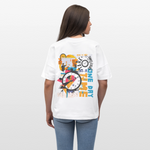 Arkenthos, Uhr, 1st | Blaster, Oversize Bio T-Shirt, Unisex - Weiß