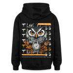 Marid, Eule, 1st | Freshhood, Oversized Unisex Hoodie - Schwarz