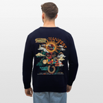 Ruqayya, Sonne, 1st | Roller, Unisex Bio-Sweatshirt - Navy