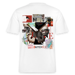 Zentharior, Schmetterling, 1st | Essential, Relaxed Fit Unisex Bio T-Shirt - Weiß