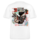 Zentharior, Schmetterling, 1st | Essential, Relaxed Fit Unisex Bio T-Shirt - Weiß