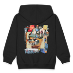 Seraphion, Gesichter, 1st | Kinder Zip Hoodie - Schwarz