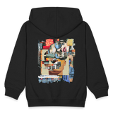 Seraphion, Gesichter, 1st | Kinder Zip Hoodie - Schwarz