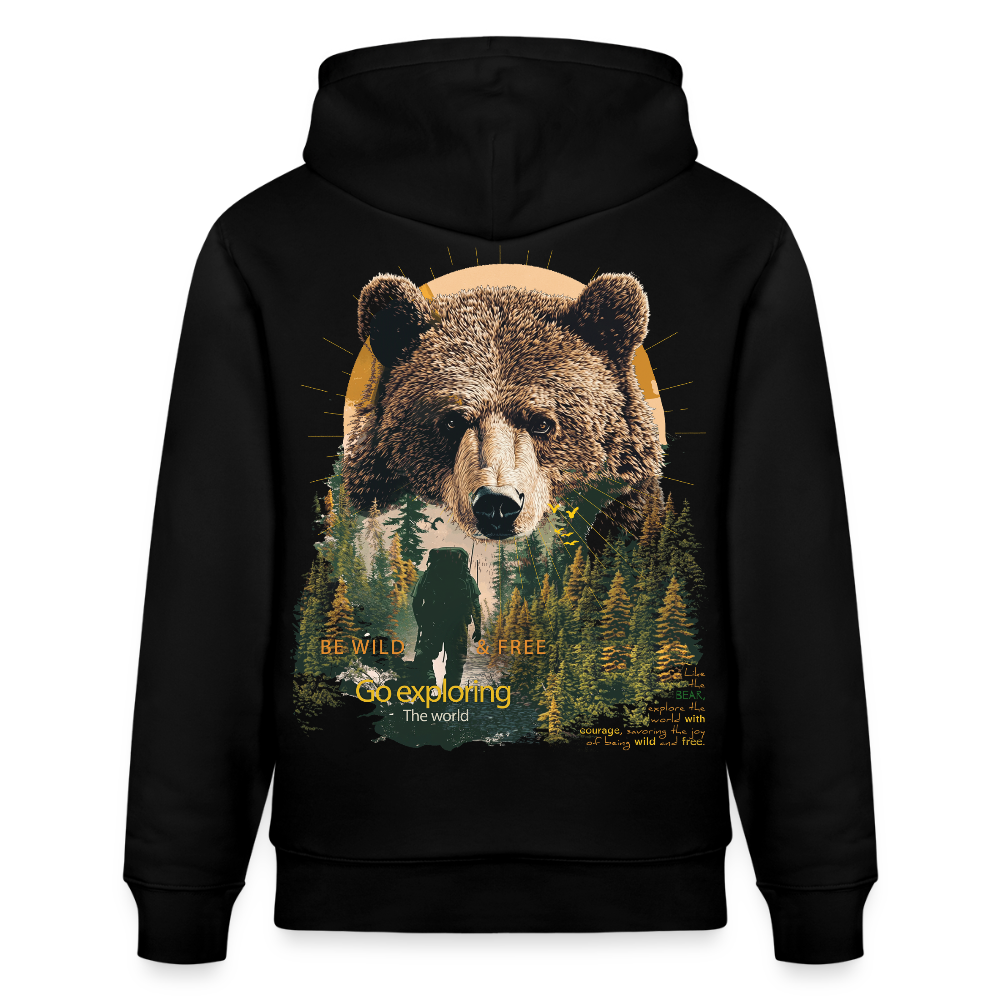 Ghadab, Bär, 1st | Cruiser, Unisex Bio-Hoodie - Schwarz