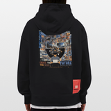 Sakhr, Informatik, 1st | Heavyweight Oversized Bio Hoodie, Unisex - SOLID BLACK