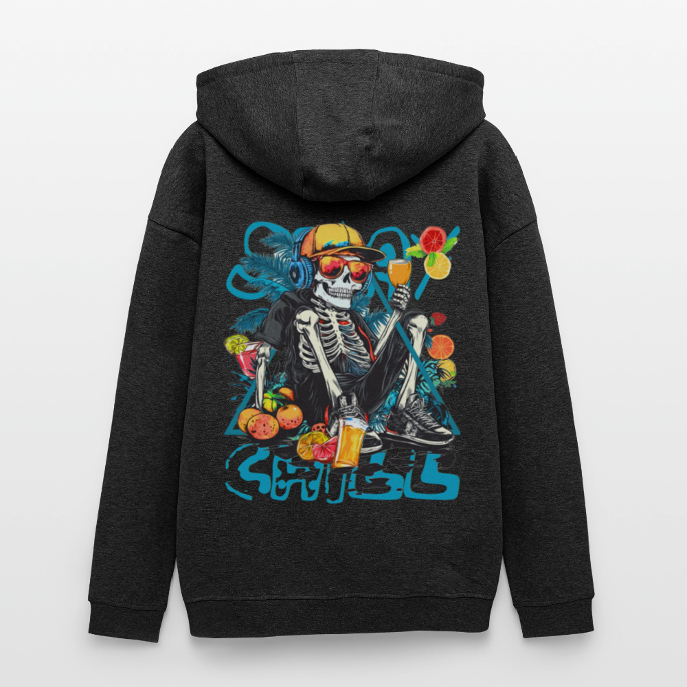 Calveron, Skelet, 1st | Freshhood, Oversized Unisex Hoodie - Anthrazit