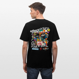 Xizir, Gesicht, 1st | Essential, Relaxed Fit Unisex Bio T-Shirt - Schwarz