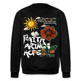 Odin , Blume, 1st | Roller, Unisex Bio-Sweatshirt - Schwarz