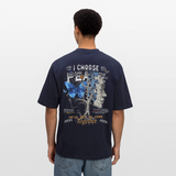 Ravana , Baum, 1st | Breezy, Oversized Unisex T-Shirt - Navy