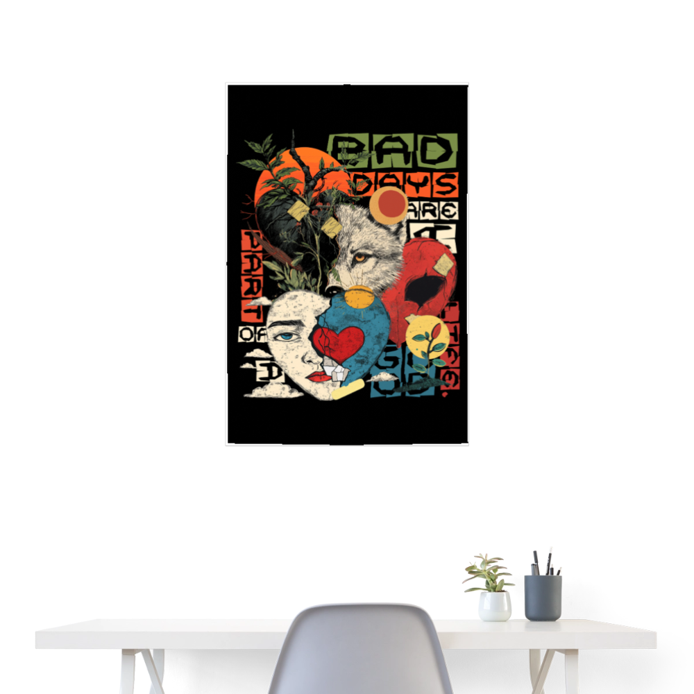 Eosan, Wolf, 1st | Poster 60x90 cm - Weiß
