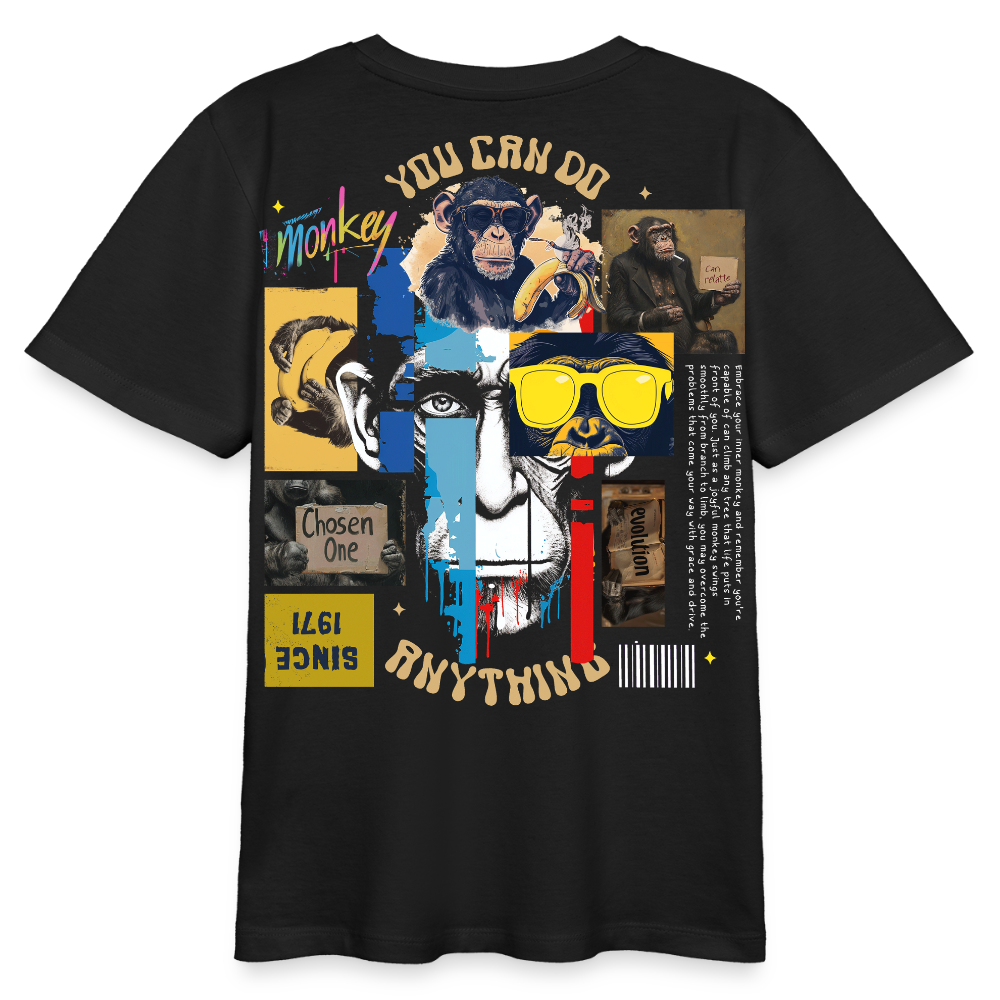 Xurjin, Affe, 1st | Teenager Bio T-Shirt - Schwarz