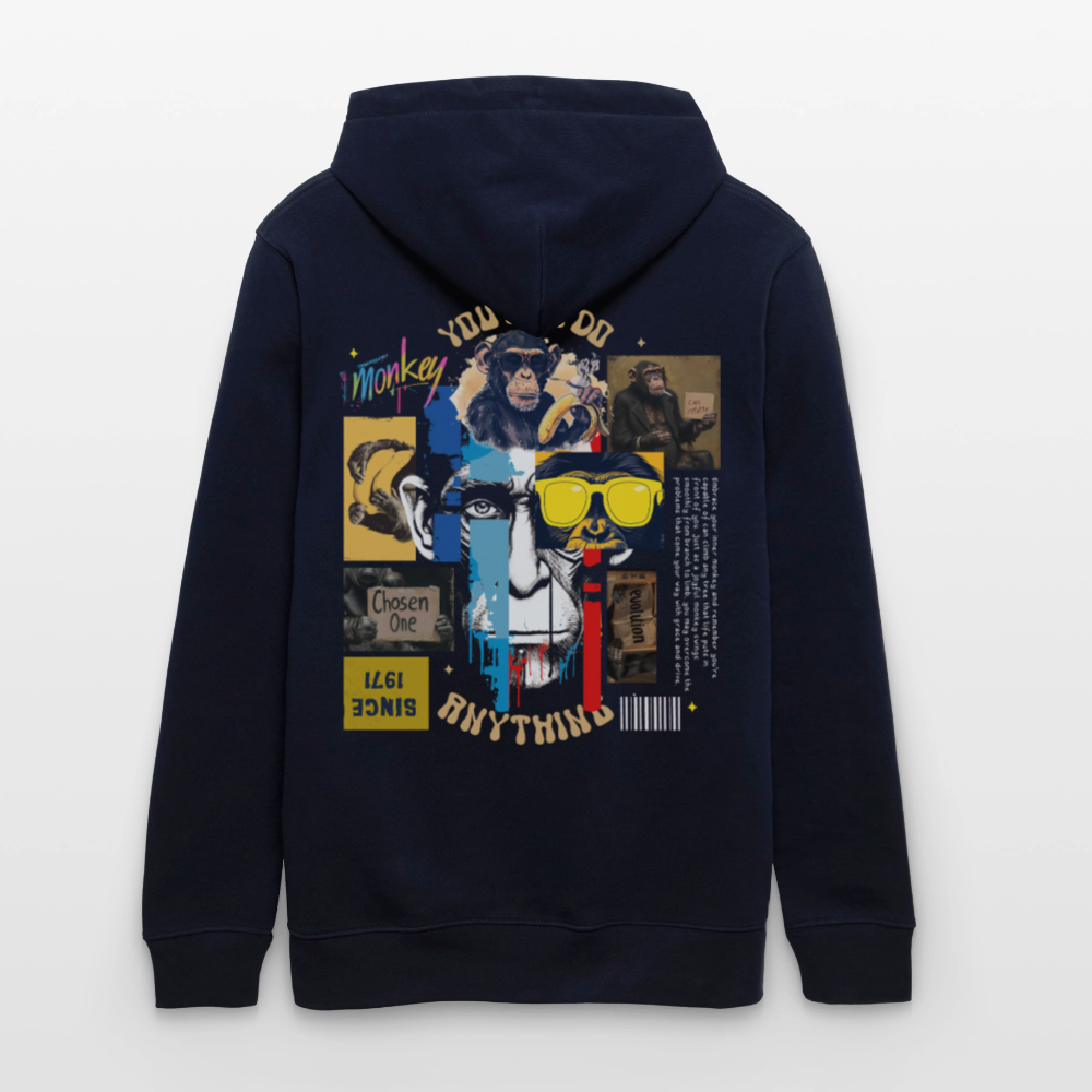 Xurjin, Affe, 1st | Cruiser, Unisex Bio-Hoodie - Navy