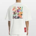 Xerathis, Obst, 1st | Heve, Heavyweight Oversized Bio T-Shirt, Unisex - OFF WHITE