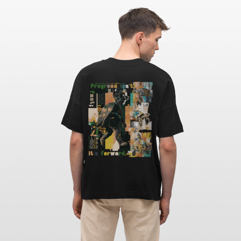 Xantherion2, Schildkröte, 1st | Blaster, Oversize Bio T-Shirt, Unisex - Schwarz