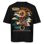 Ruqayya, Sonne, 1st | Breezy, Oversized Unisex T-Shirt - Schwarz