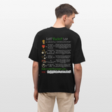 Astraeian, Symbole, 1st | Blaster, Oversize Bio T-Shirt, Unisex - Schwarz
