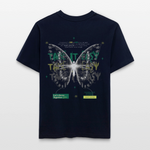 Hesinkar, Schmetterling, 1st | Essential, Relaxed Fit Unisex Bio T-Shirt - Navy