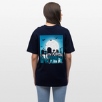 Themisan, Friedhof, 1st | Essential, Relaxed Fit Unisex Bio T-Shirt - Navy
