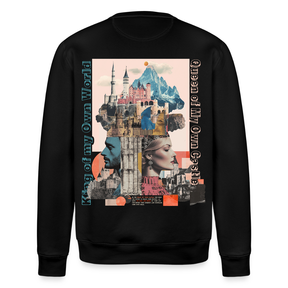 Zephiron, Schloss, 1st | Roller, Unisex Bio-Sweatshirt - Schwarz