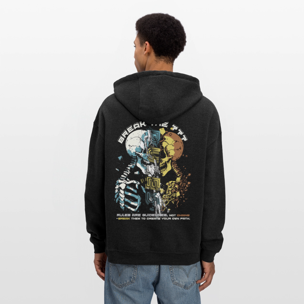Fujin, Totenkopf, 1st | Freshhood, Oversized Unisex Hoodie - Anthrazit