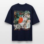 Eldrathis2, Fahrrad, 1st | Blaster, Oversize Bio T-Shirt, Unisex - Navy