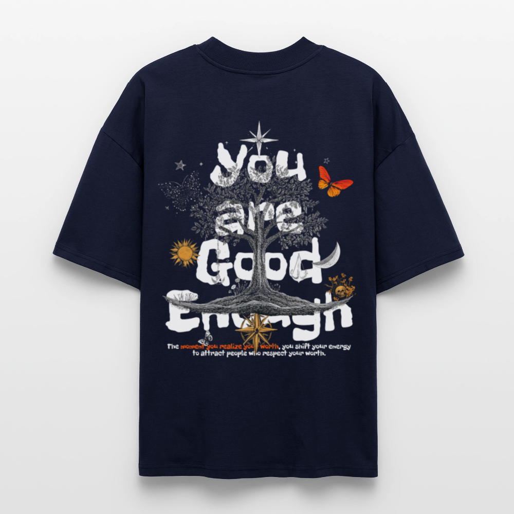 Anubis, Baum, 1st | Blaster, Oversize Bio T-Shirt, Unisex - Navy