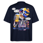 Vorthalos2, Skelet, 1st | Blaster, Oversize Bio T-Shirt, Unisex - Navy