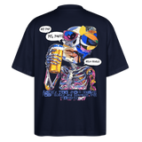 Vorthalos2, Skelet, 1st | Blaster, Oversize Bio T-Shirt, Unisex - Navy