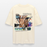Celestaris, Schmetterling, 1st | Blaster, Oversize Bio T-Shirt, Unisex - Weißgrau