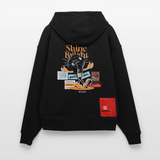 Gulperî, Glühbirne, 1st | Heavyweight Oversized Bio Hoodie, Unisex - SOLID BLACK