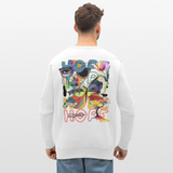 Tenebris, Schmetterling, 1st | Roller, Unisex Bio-Sweatshirt - Weiß