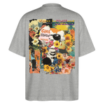 Vaelthar2, Blumen, 1st | Blaster, Oversize Bio T-Shirt, Unisex - Grau meliert