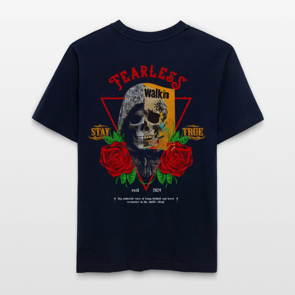 Şoreşvan, Totenkopf, 1st | Essential, Relaxed Fit Unisex Bio T-Shirt - Navy
