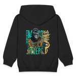 Herakles, Gorilla, 1st | Kinder Zip Hoodie - Schwarz