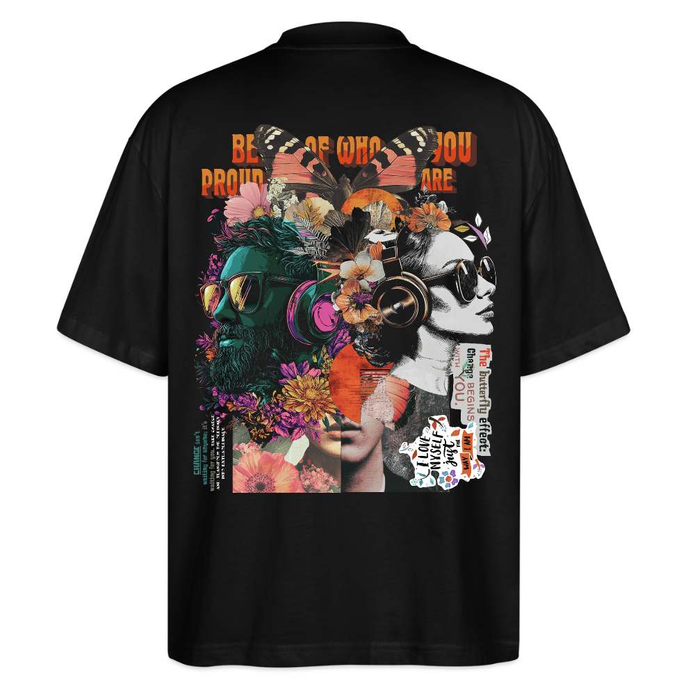 Qareen, Sonnenbrille, 1st | Blaster, Oversize Bio T-Shirt, Unisex - Schwarz